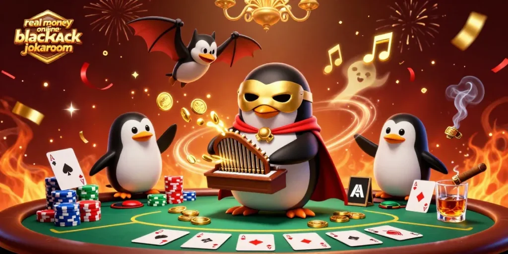 Play real money online blackjack jokaroom with vibrant characters and exciting casino elements!
